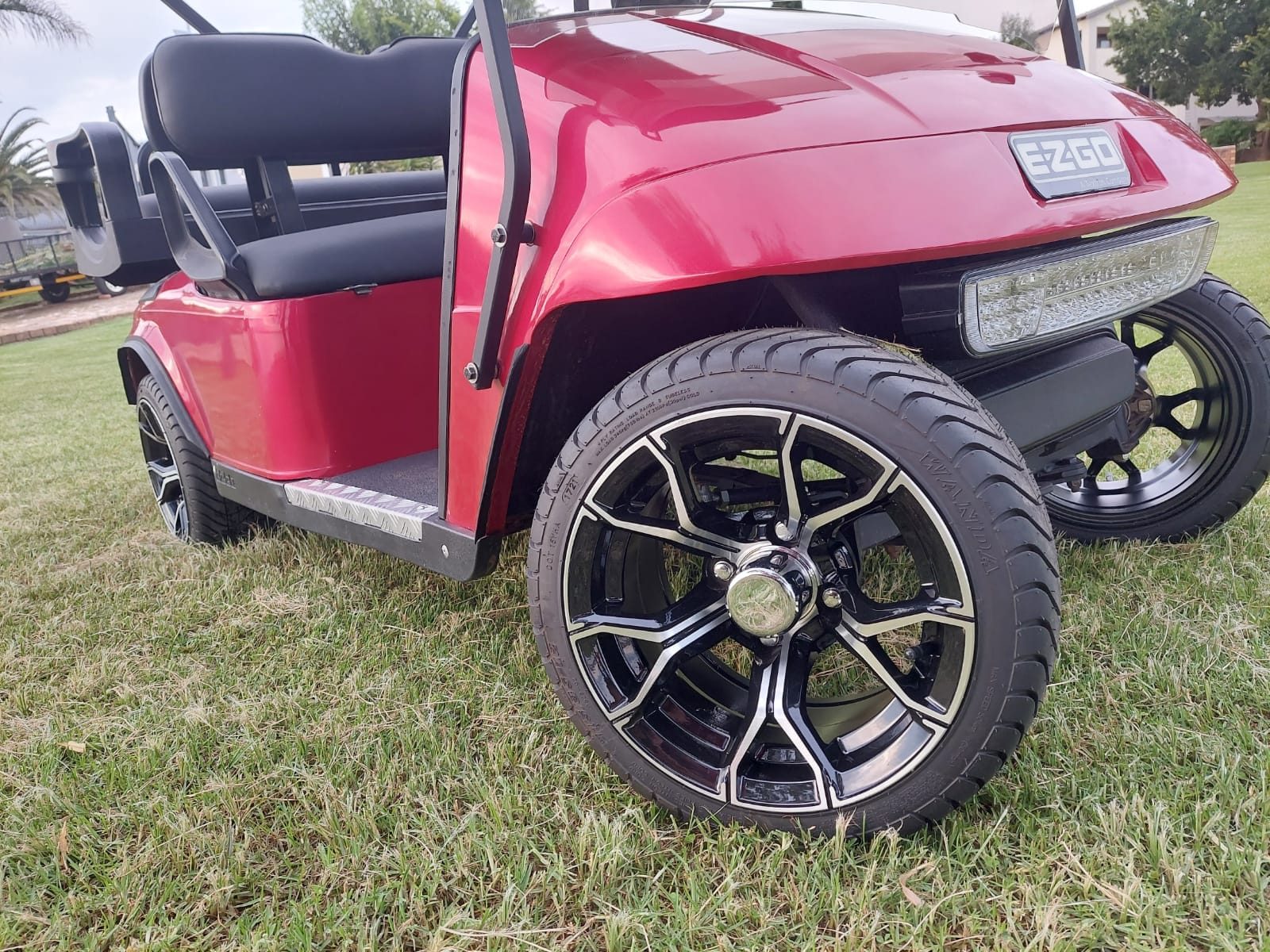 Golf cart battery bay inspection